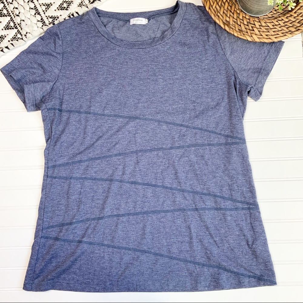 POGTMM Boutique Blue Short Sleeve Top